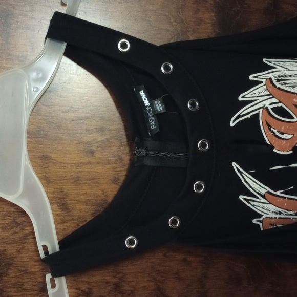 New York Graphic Black Sleeveless Jumpsuit Plus Size 3x Never Worn - Picture 5 of 8